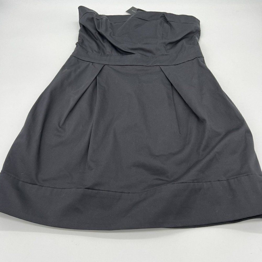 French Connection Wizard Cotton dark gray Tube Dress Size 6 NWT Exposed Zipper